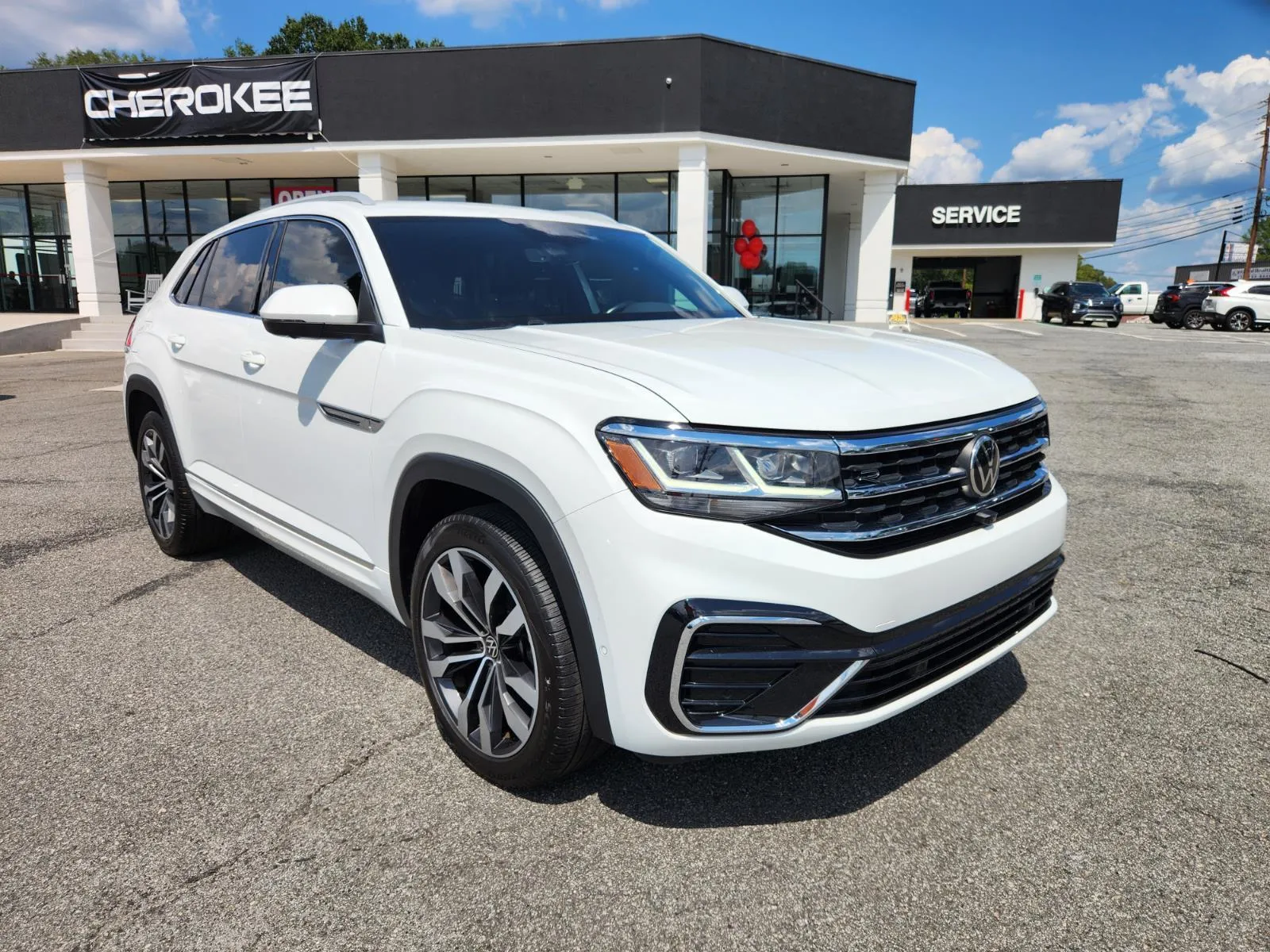 White 2020 Volkswagen Atlas Cross Sport 3.6L V6 SEL Premium R-Line for sale in Canton, GA