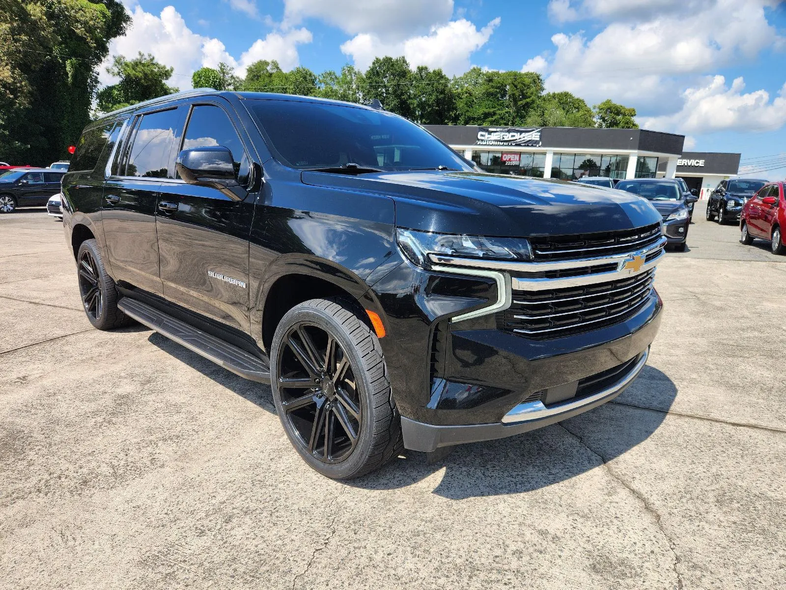 Black 2021 Chevrolet Suburban LT for sale in Canton, GA