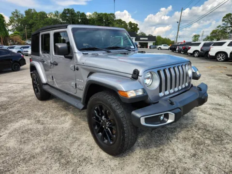 Silver 2018 Jeep Wrangler Unlimited Sahara for sale in Canton, GA