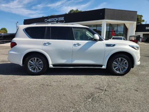 Photos of 2023 INFINITI QX80 LUXE for sale in Canton, GA at Cherokee Mitsubishi
