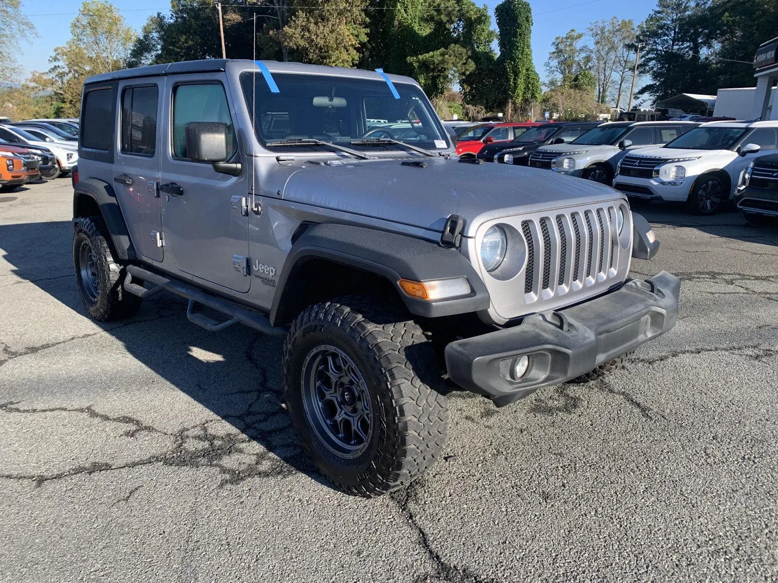 Silver 2019 Jeep Wrangler Unlimited Sport S for sale in Canton, GA