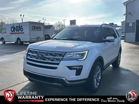 White 2018 Ford Explorer Limited for sale in Jamestown, NY