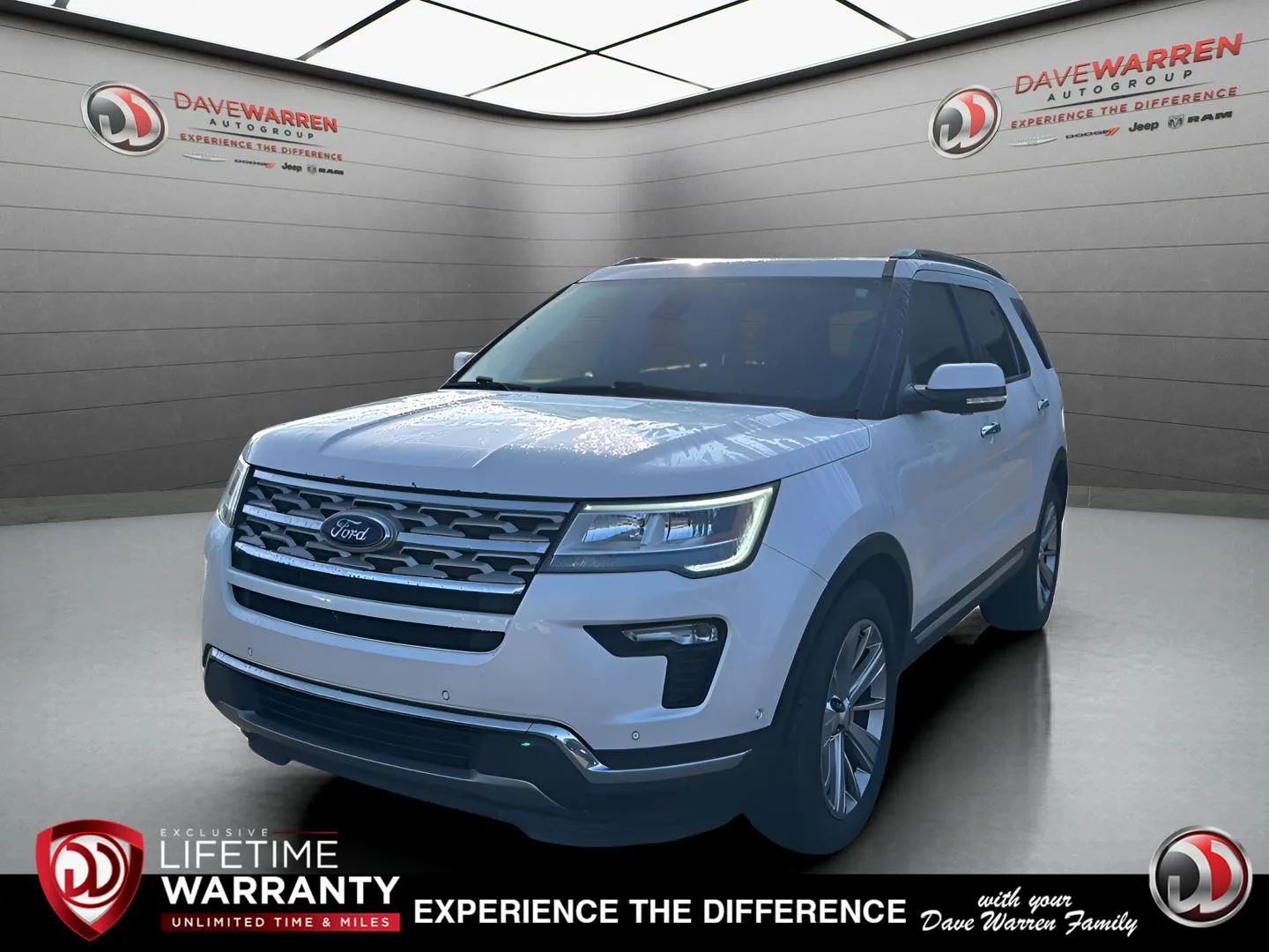 White 2018 Ford Explorer Limited for sale in Jamestown, NY