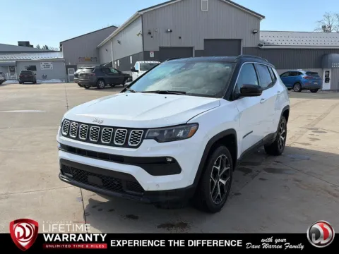 White 2025 JEEP COMPASS LIMITED Limited for sale in Jamestown, NY