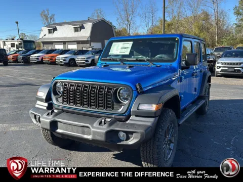 Blue 2026 Jeep Wrangler Sport S for sale in Jamestown, NY