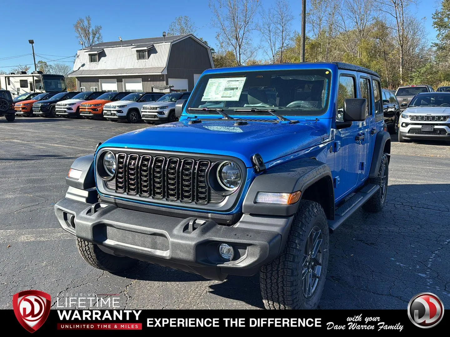 Blue 2026 Jeep Wrangler Sport S for sale in Jamestown, NY