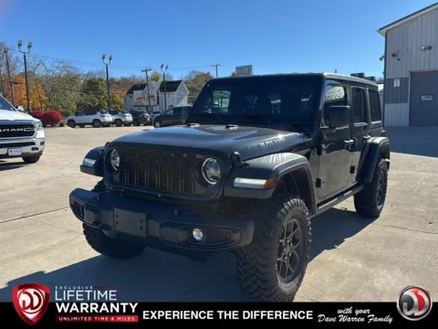 Black 2026 Jeep Wrangler Willys for sale in Jamestown, NY