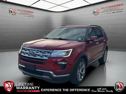 Red 2018 Ford Explorer Limited for sale in Jamestown, NY