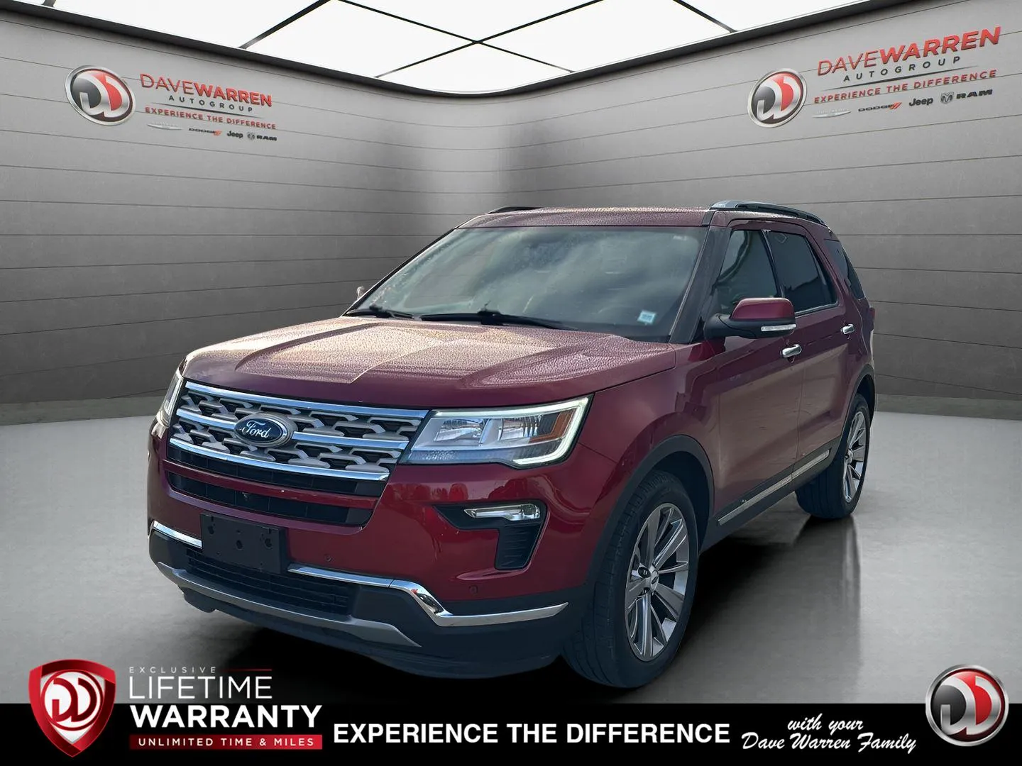 Red 2018 Ford Explorer Limited for sale in Jamestown, NY