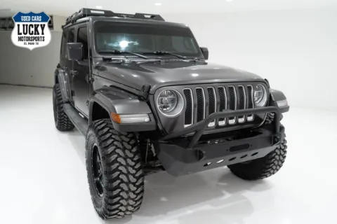 Photos of 2018 JEEP WRANGLER UNLIMI SAHARA for sale in El Paso, TX at Lucky Motorsports Inc.