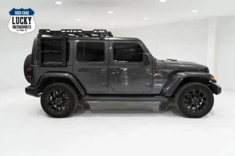 Photos of 2021 JEEP WRANGLER UNLIMI SAHARA 4XE 4DR for sale in El Paso, TX at Lucky Motorsports Inc.
