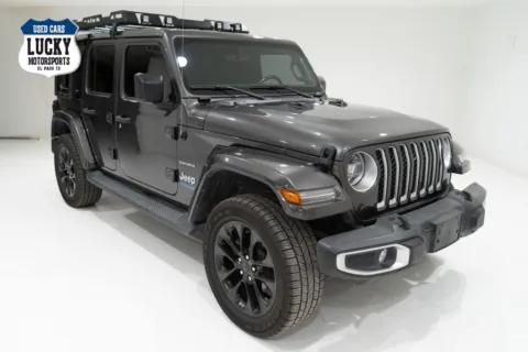 Photos of 2021 JEEP WRANGLER UNLIMI SAHARA 4XE for sale in El Paso, TX at Lucky Motorsports Inc.