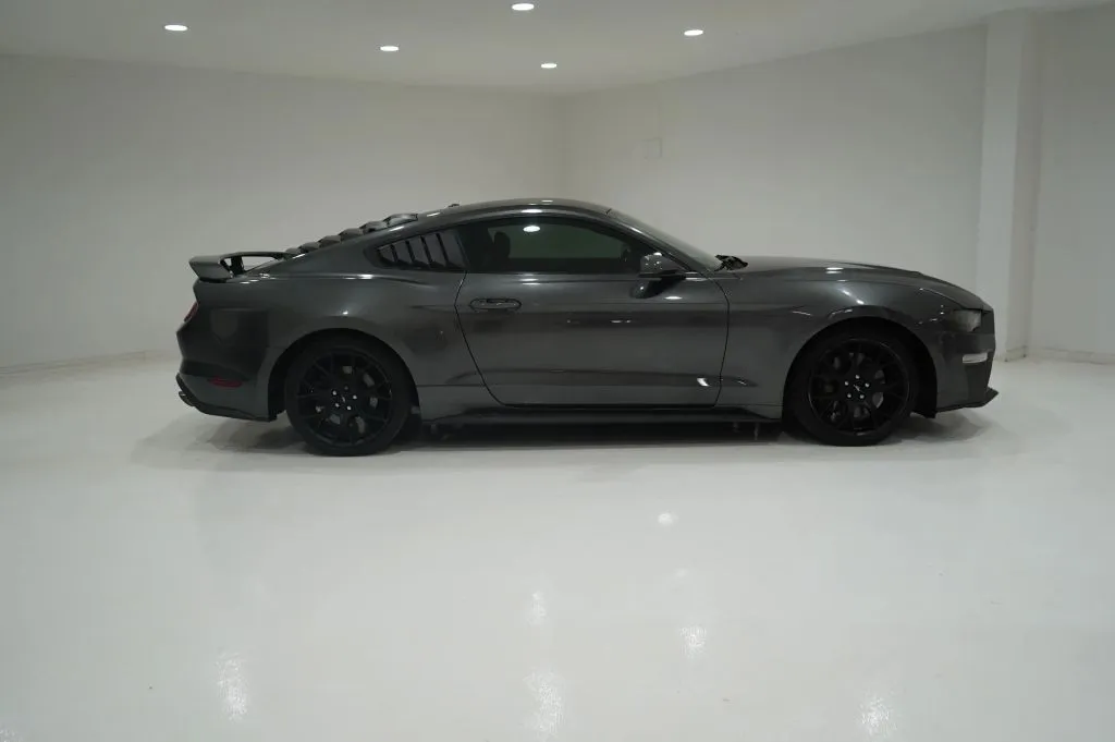 Gray 2018 Ford Mustang EcoBoost Premium Coupe 2D for sale in El Paso, TX