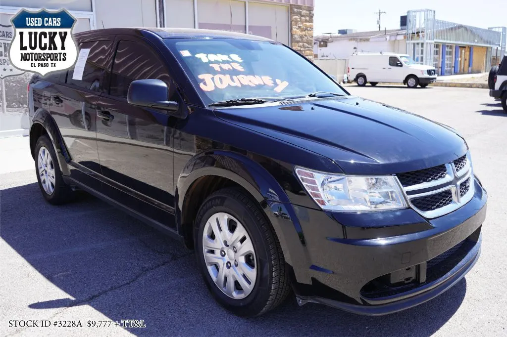 Black 2015 DODGE JOURNEY SE for sale in El Paso, TX