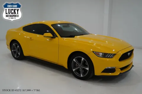 Yellow 2015 FORD MUSTANG V6 for sale in El Paso, TX