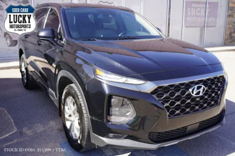 Black 2019 HYUNDAI SANTA FE SEL for sale in El Paso, TX