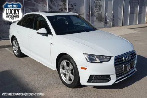 White 2018 AUDI A4 PREMIUM for sale in El Paso, TX