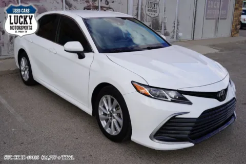 White 2022 TOYOTA CAMRY LE for sale in El Paso, TX