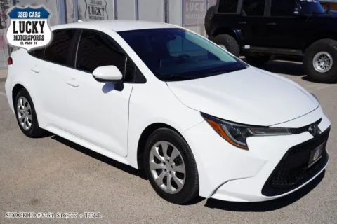 White 2020 TOYOTA COROLLA LE for sale in El Paso, TX
