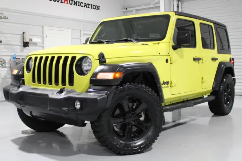 Yellow 2022 Jeep Wrangler Unlimited for sale in Hattiesburg, MS
