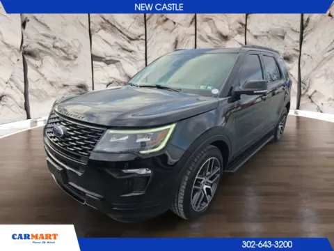 Black 2018 Ford Explorer Sport SUV 4D for sale in New Castle, DE