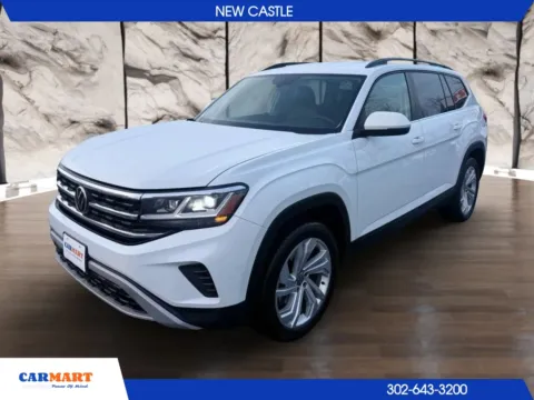 White 2021 Volkswagen Atlas SE 4Motion w/Tech Pkg Sport Utility 4D for sale in New Castle, DE