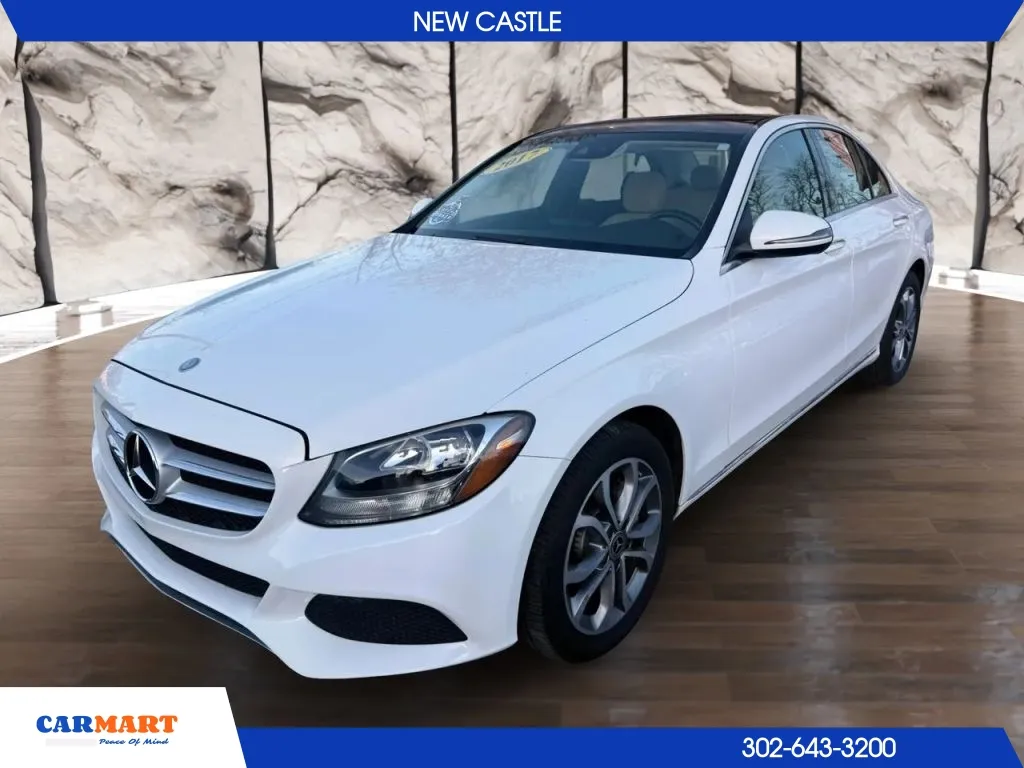 White 2017 Mercedes-Benz C-Class C 300 4MATIC Sedan 4D for sale in New Castle, DE