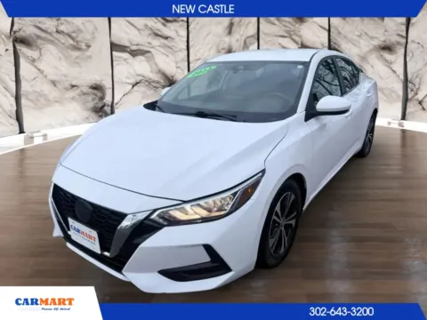 White 2022 Nissan Sentra SV Sedan 4D for sale in New Castle, DE