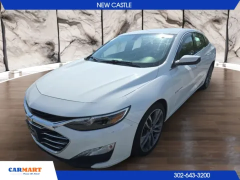 White 2021 Chevrolet Malibu LT Sedan 4D for sale in New Castle, DE