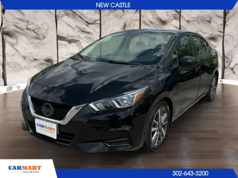 Black 2020 Nissan Versa SV Sedan 4D for sale in New Castle, DE