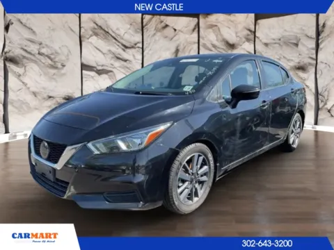 Black 2020 Nissan Versa SV Sedan 4D for sale in New Castle, DE