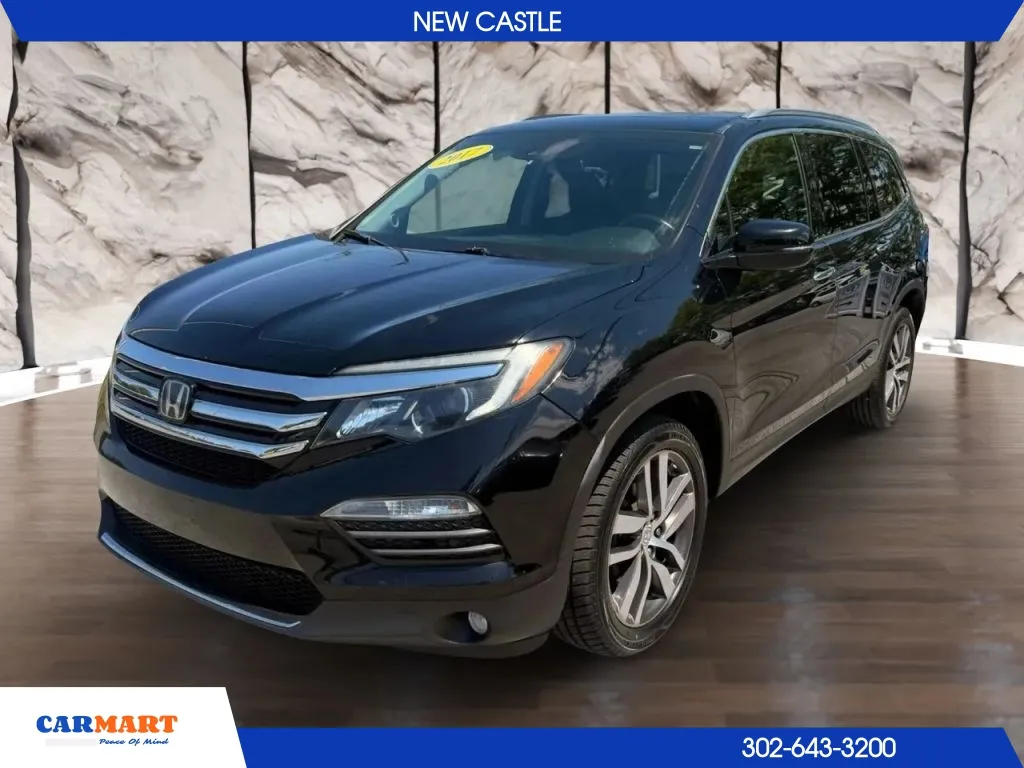 Black 2017 Honda Pilot Touring Sport Utility 4D for sale in New Castle, DE