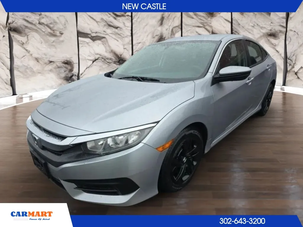Silver 2016 Honda Civic LX Sedan 4D for sale in New Castle, DE