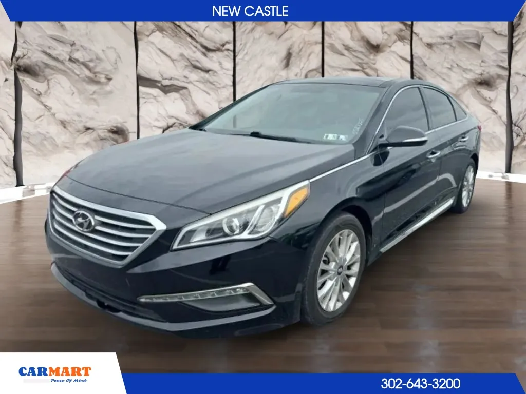 Black 2015 Hyundai Sonata Limited Sedan 4D for sale in New Castle, DE