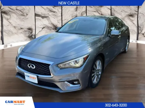 Gray 2018 INFINITI Q50 3.0t LUXE Sedan 4D for sale in New Castle, DE