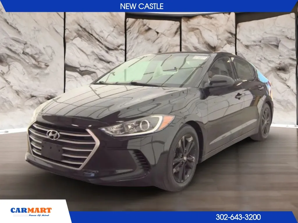 Black 2018 Hyundai Elantra SEL Sedan 4D for sale in New Castle, DE