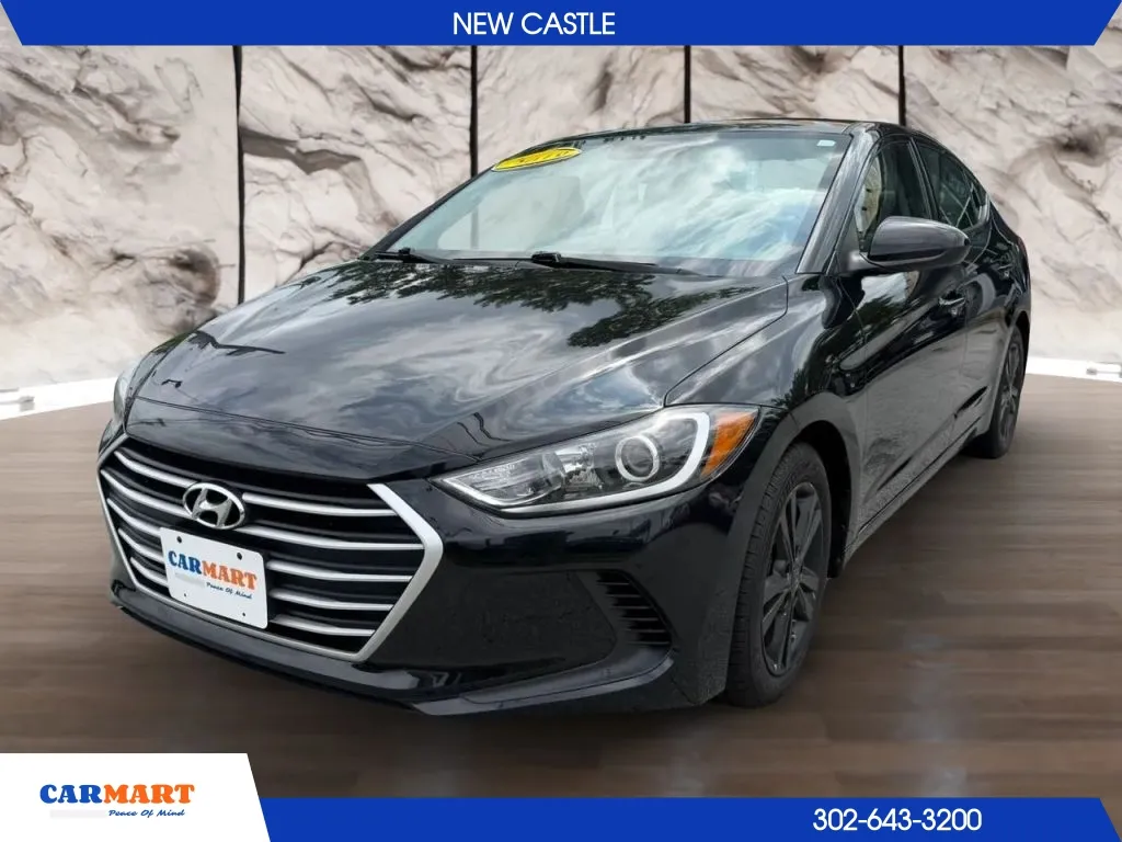 Black 2018 Hyundai Elantra SEL Sedan 4D for sale in New Castle, DE
