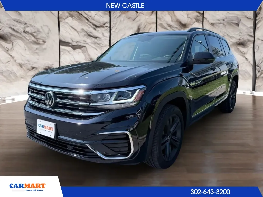 Black 2021 Volkswagen Atlas SE R-Line 4Motion w/Tech Pkg Sport Utility 4D for sale in New Castle, DE