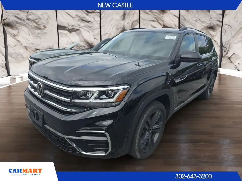 Black 2021 Volkswagen Atlas SE R-Line 4Motion w/Tech Pkg Sport Utility 4D for sale in New Castle, DE