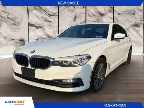 White 2017 BMW 5 Series 530i xDrive Sedan 4D for sale in New Castle, DE