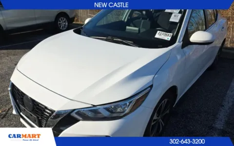 White 2023 Nissan Sentra SV Sedan 4D for sale in New Castle, DE