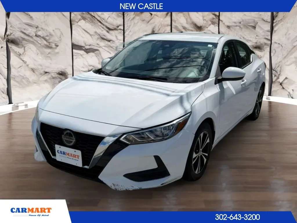 White 2023 Nissan Sentra SV Sedan 4D for sale in New Castle, DE