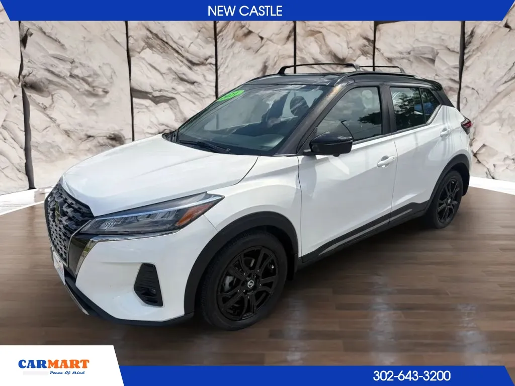 White 2021 Nissan Kicks SR Sport Utility 4D for sale in New Castle, DE