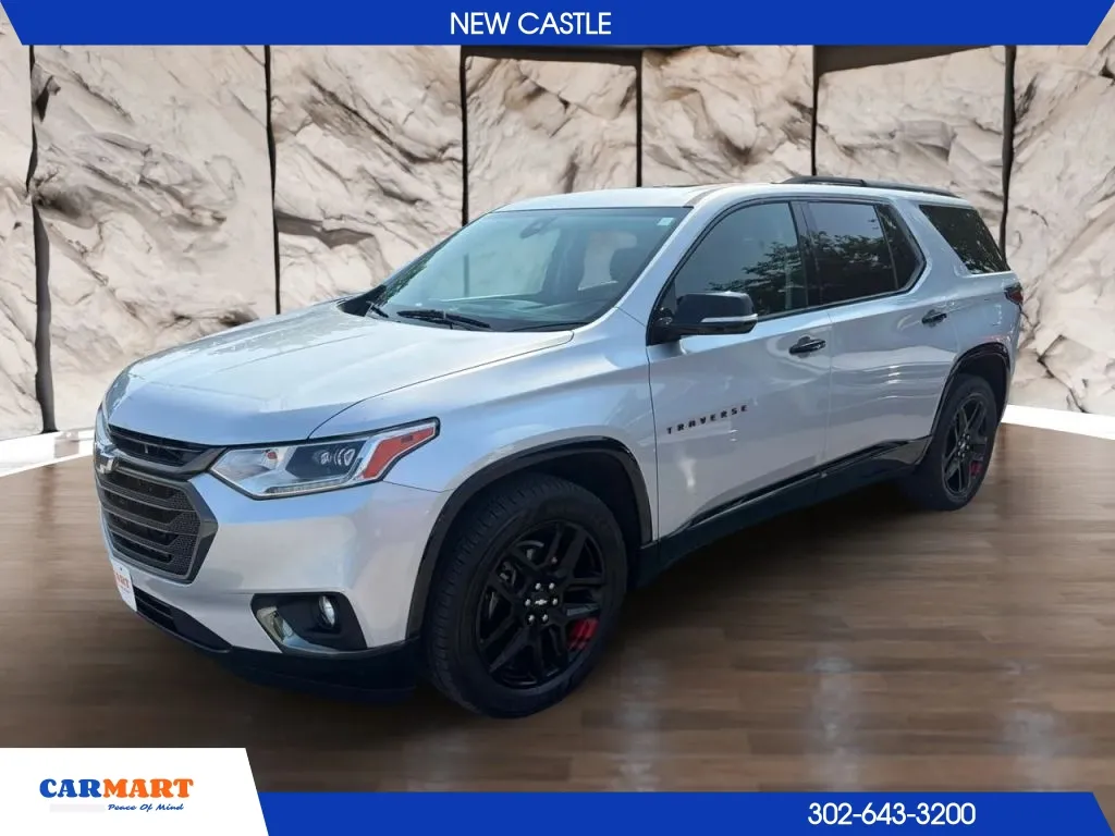 Silver 2018 Chevrolet Traverse Premier Sport Utility 4D for sale in New Castle, DE