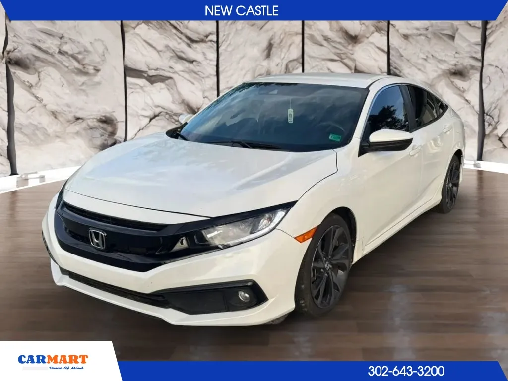 White 2019 Honda Civic Sport Sedan 4D for sale in New Castle, DE