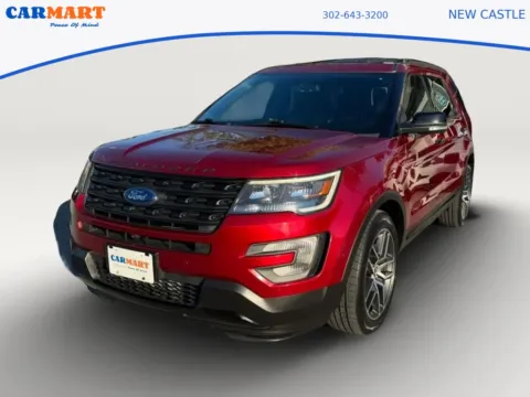 Red 2017 Ford Explorer Sport SUV 4D for sale in New Castle, DE