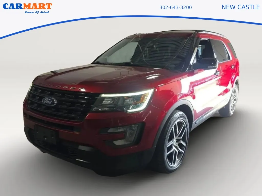 Red 2017 Ford Explorer Sport SUV 4D for sale in New Castle, DE