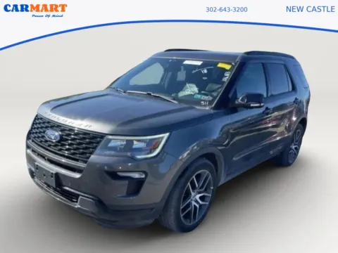 Gray 2018 Ford Explorer Sport SUV 4D for sale in New Castle, DE