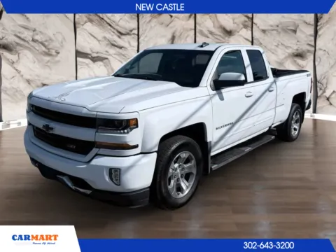 White 2017 Chevrolet Silverado 1500 Double Cab Z71 LT Pickup 4D 6 1/2 ft for sale in New Castle, DE