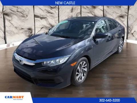Blue 2017 Honda Civic EX Sedan 4D for sale in New Castle, DE